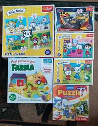 Puzzle zestaw Myszka Miki Kocia Kicia