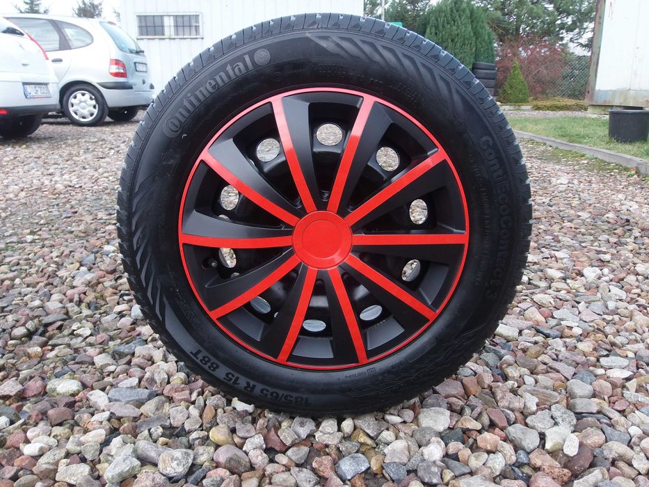 Kołpaki 15  16 Czerwone Opel Ford Fiat BMW Seat Honda Renault Peugeot