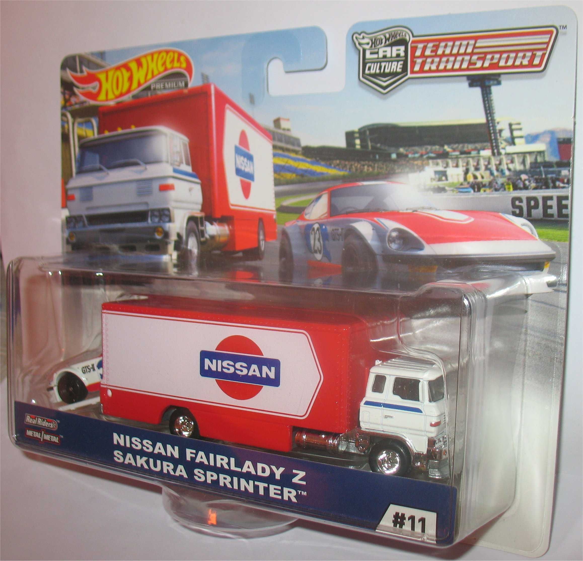 Hot Wheels - Nissan Fairlady Z +Sakura Sprinter -Team Transport (2019)