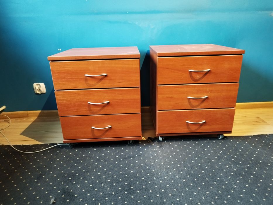 Kontenerek pod biurko , solidny kolor grusza