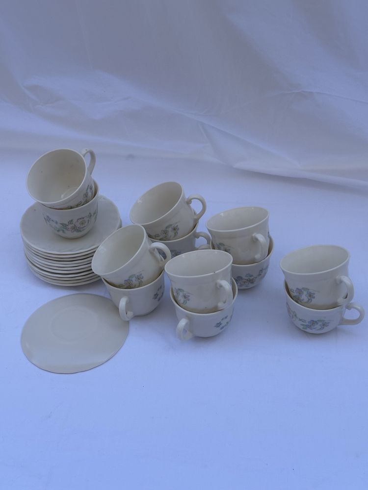 Conjunto 12x chávenas de café porcelana