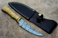 Owniknives duży nóż turystyczny z Damastu damast 8418