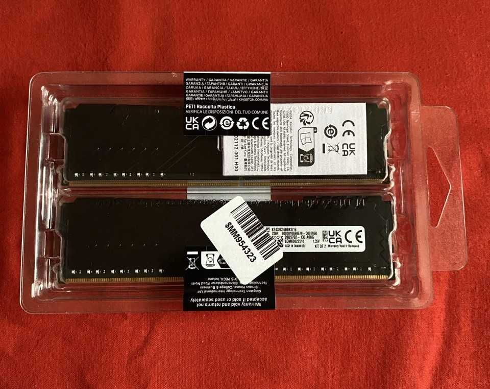 Kingston Fury DDR4-3200 16384MB PC4-25600 (Kit of 2x8192) Beast Black