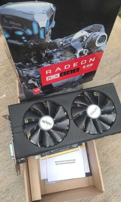 Ігрова відеокарта RX 480 Nitro+ 8GB, RGB, OC