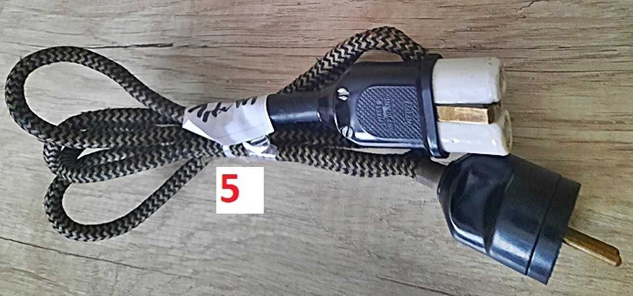 Przewód kabel  do żelazka, czajnika, prodiża  itp..  220 V - z lat PRL