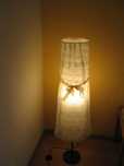 Lampa stojąca z abażurem