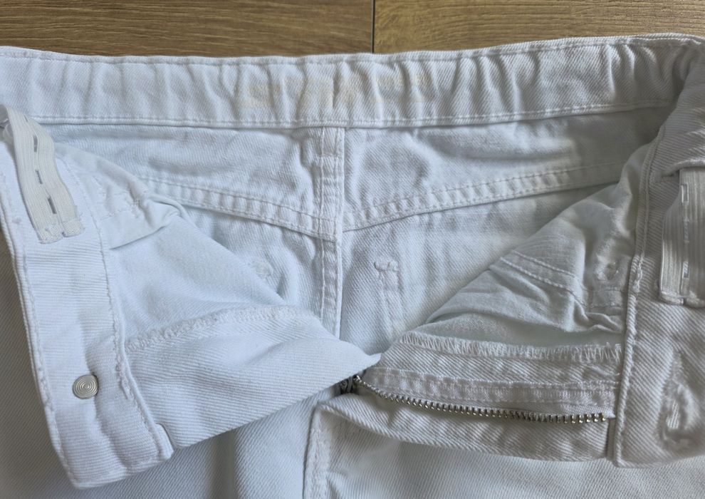 Spodnie Jeansy 140 cm Białe Dziury 9-10 lat Primark Regulowane