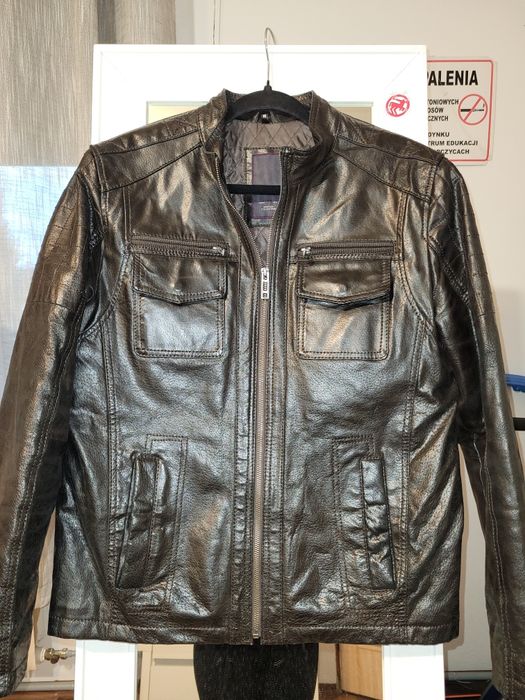 Kurtka skórzana męska M piękna