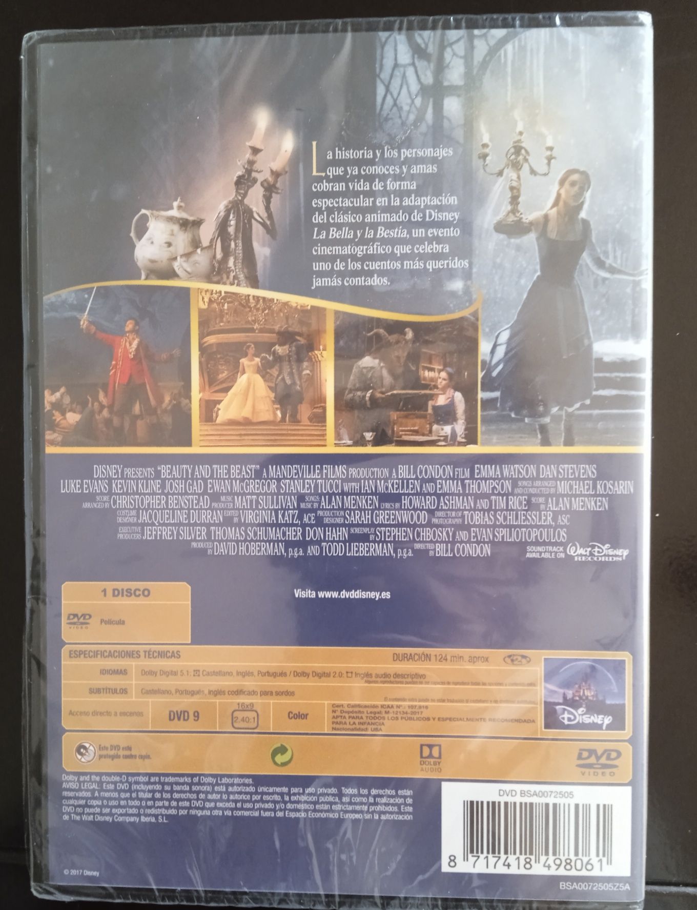 DVD ORIGINAL Bela e o Monstro