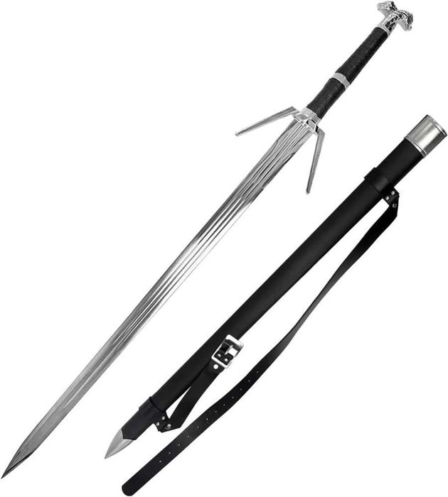 Wielki miecz Geralta inspirowany Wiedźmin The Witcher z pochwą ZS638