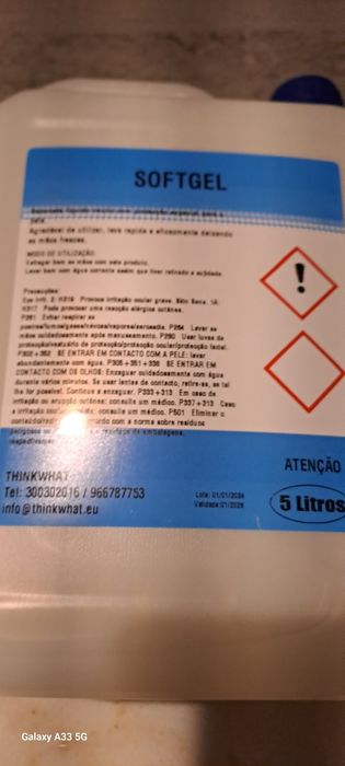 Sabonete líquido softgel-5 litros