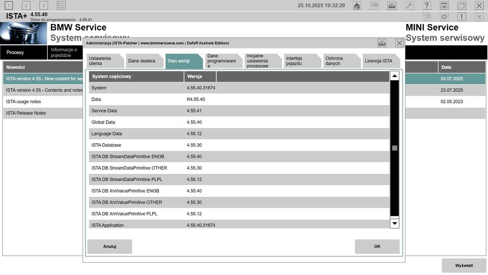 Program diagnostyczny Ista 4.55.40 PL + pszdata 4.55.41 + ista P