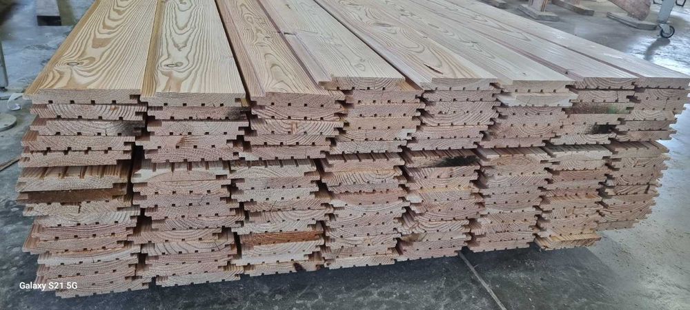 deski modrzewiowe pióro-wpust