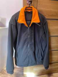 bluza polarowa szaro - pomarańczowa XL