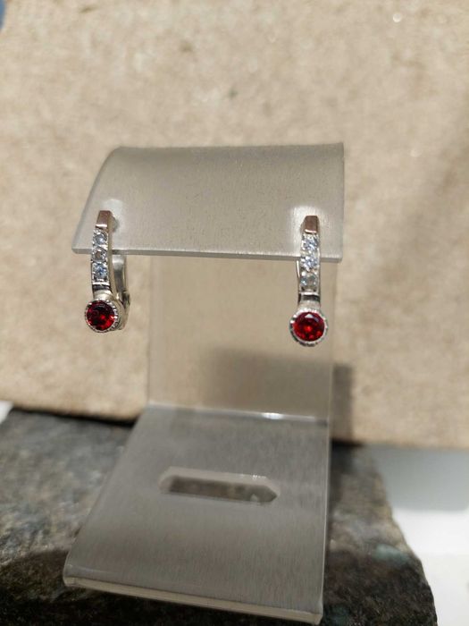 серебряные серьги