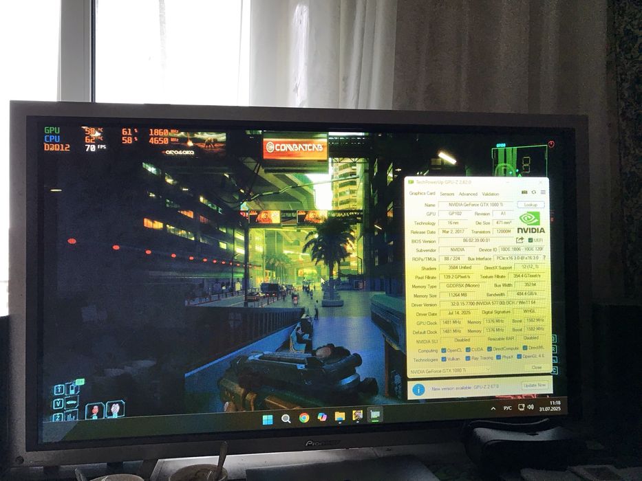 nVidia Geforce GTX 1080ti 11Gb