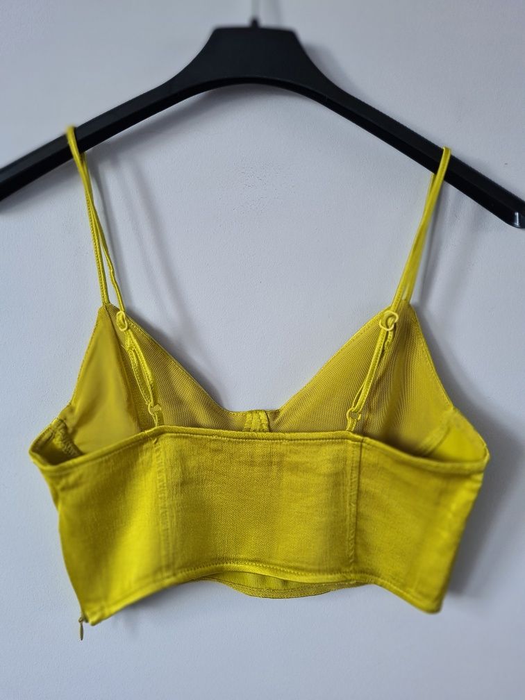 Satynowy gorset top Zara