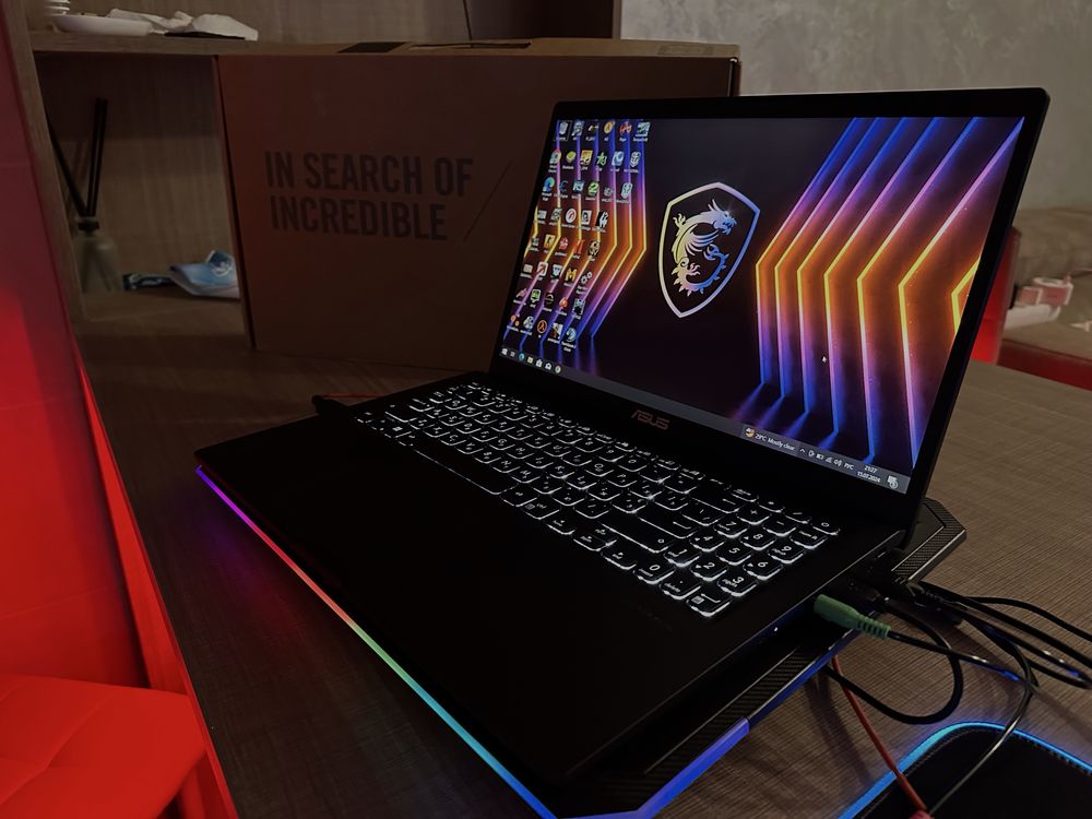 Игровой ноутбук Asus + игровые девайсы!
