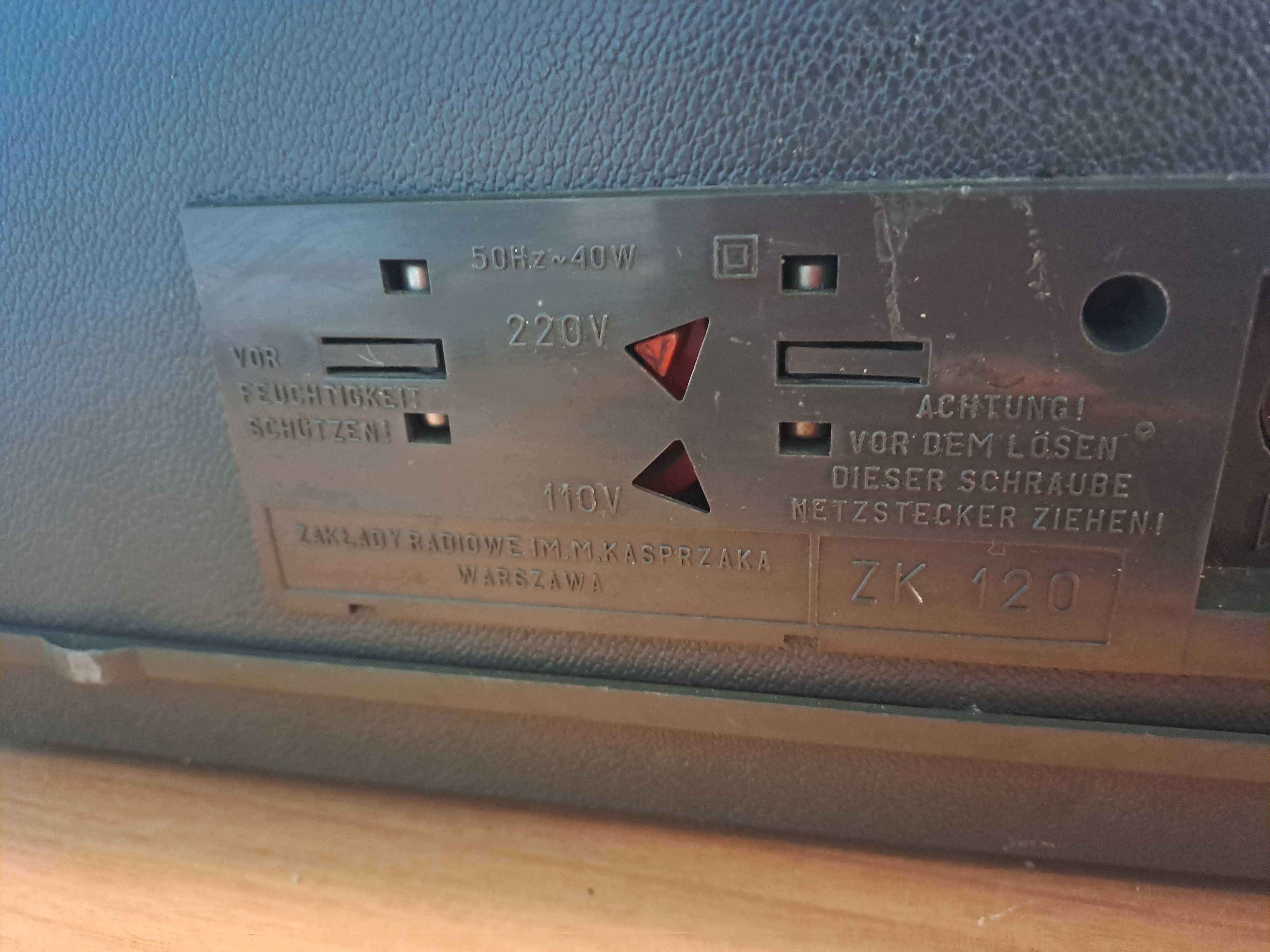 Magnetofon szpulowy UNITRA ZK120 wersja na Niemcy