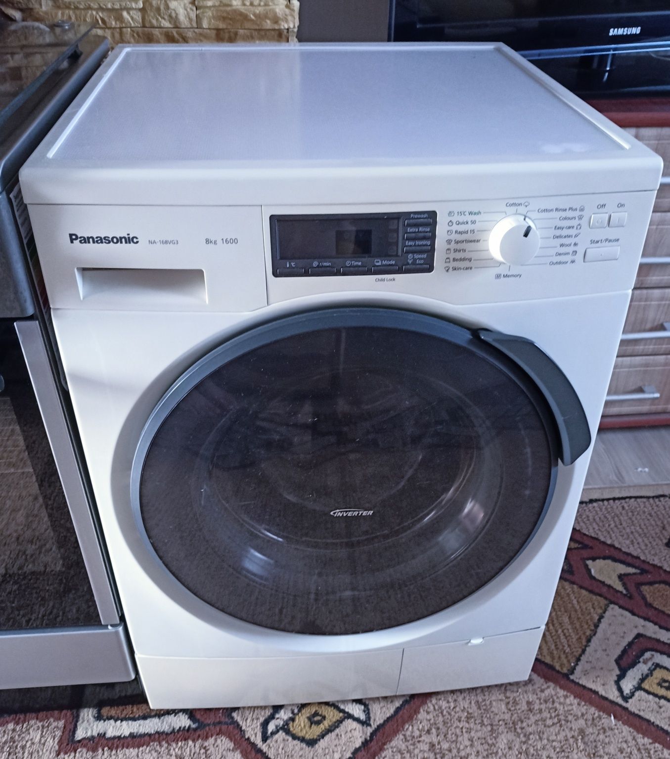 Супер пральна машина Panasonic на 8кг
