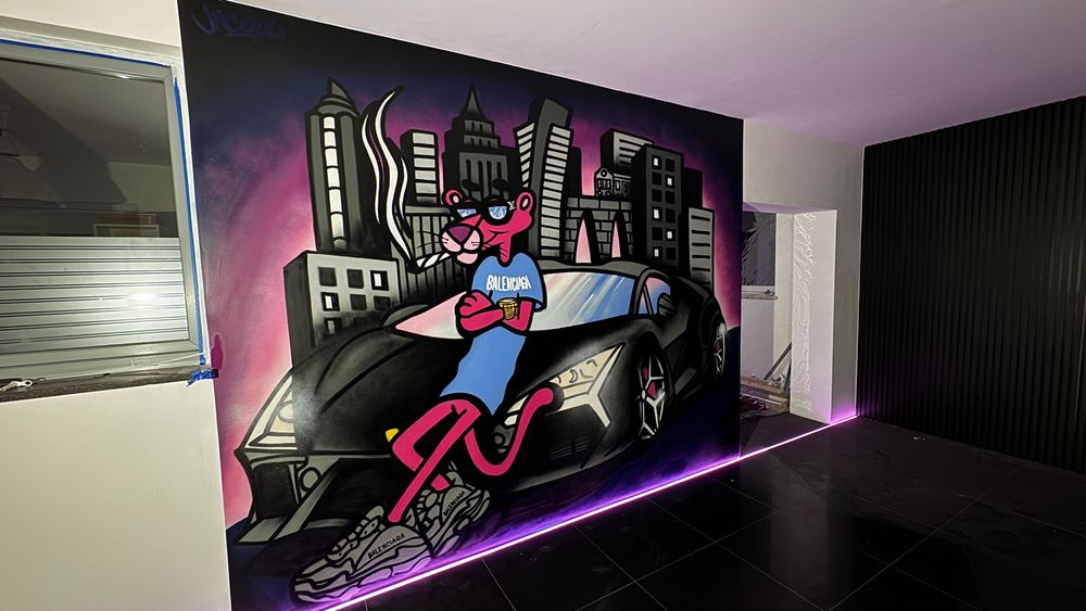 Malowanie artystyczne ścian, Mural, Graffiti