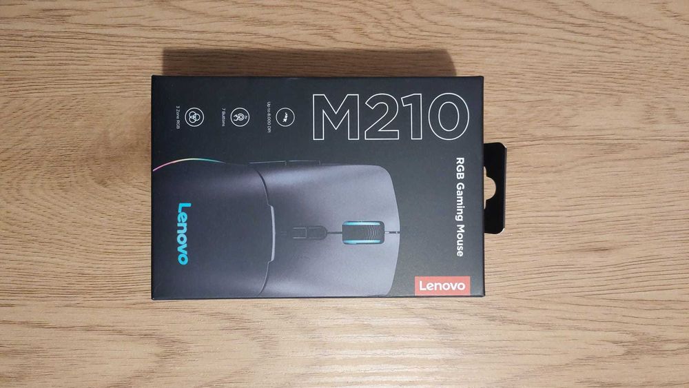 Rato Óptico Lenovo M210 RGB 8000DPI Preto