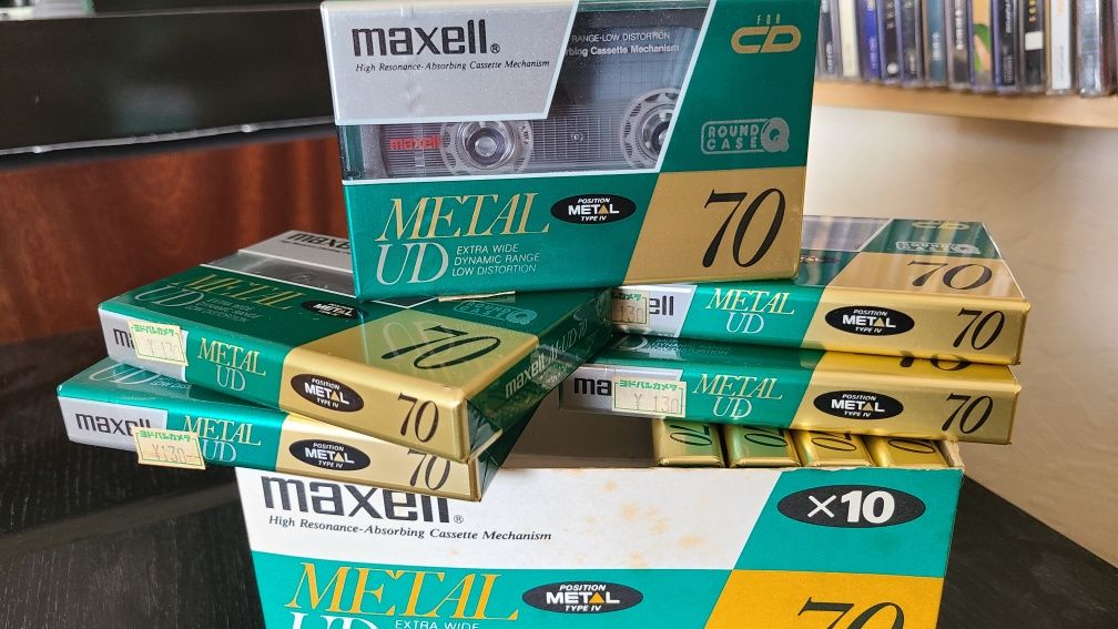 Новая коллекционная аудиокассета Maxell UD Metal 70 Made in Japan