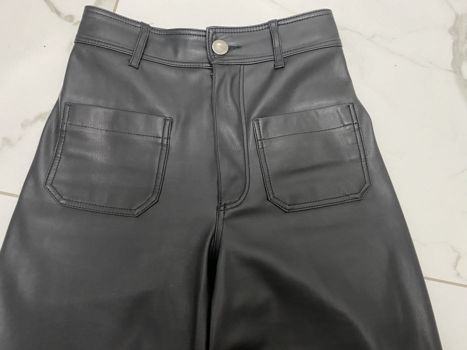 Шкіряні штани Zara