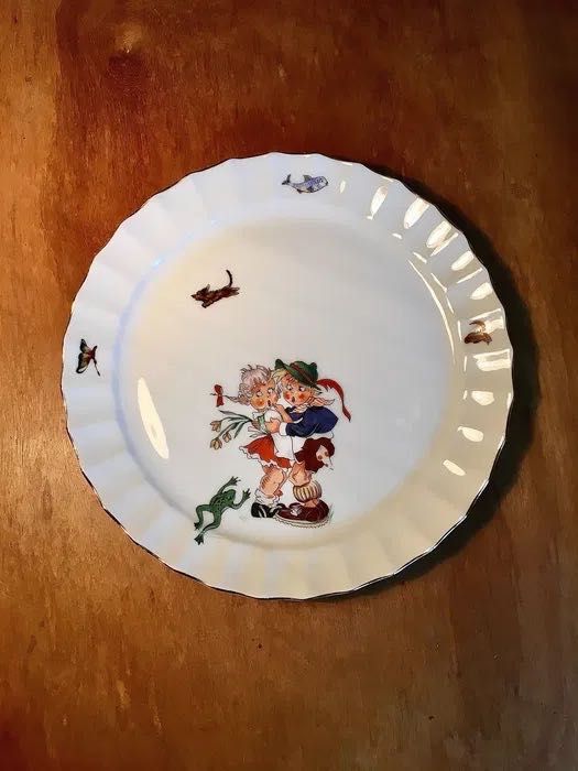 S. P.. COIMBRA - prato de criança - anos 50 - 23,3 cm/s