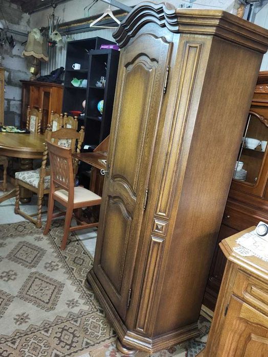 Szafa dębowa garderobiana 1 drzwiowa z Niemiec