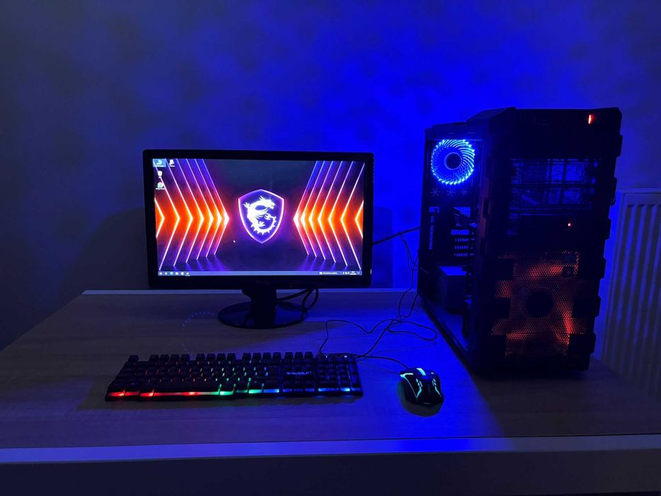 Zestaw Do Gier i5 4x3.7Ghz/Mocna Grafika/Ram-16GB/SSD+500GB/Monitor 22