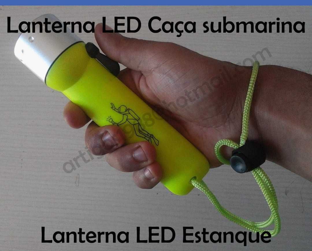 Lanterna led estanque mergulho pesca caça