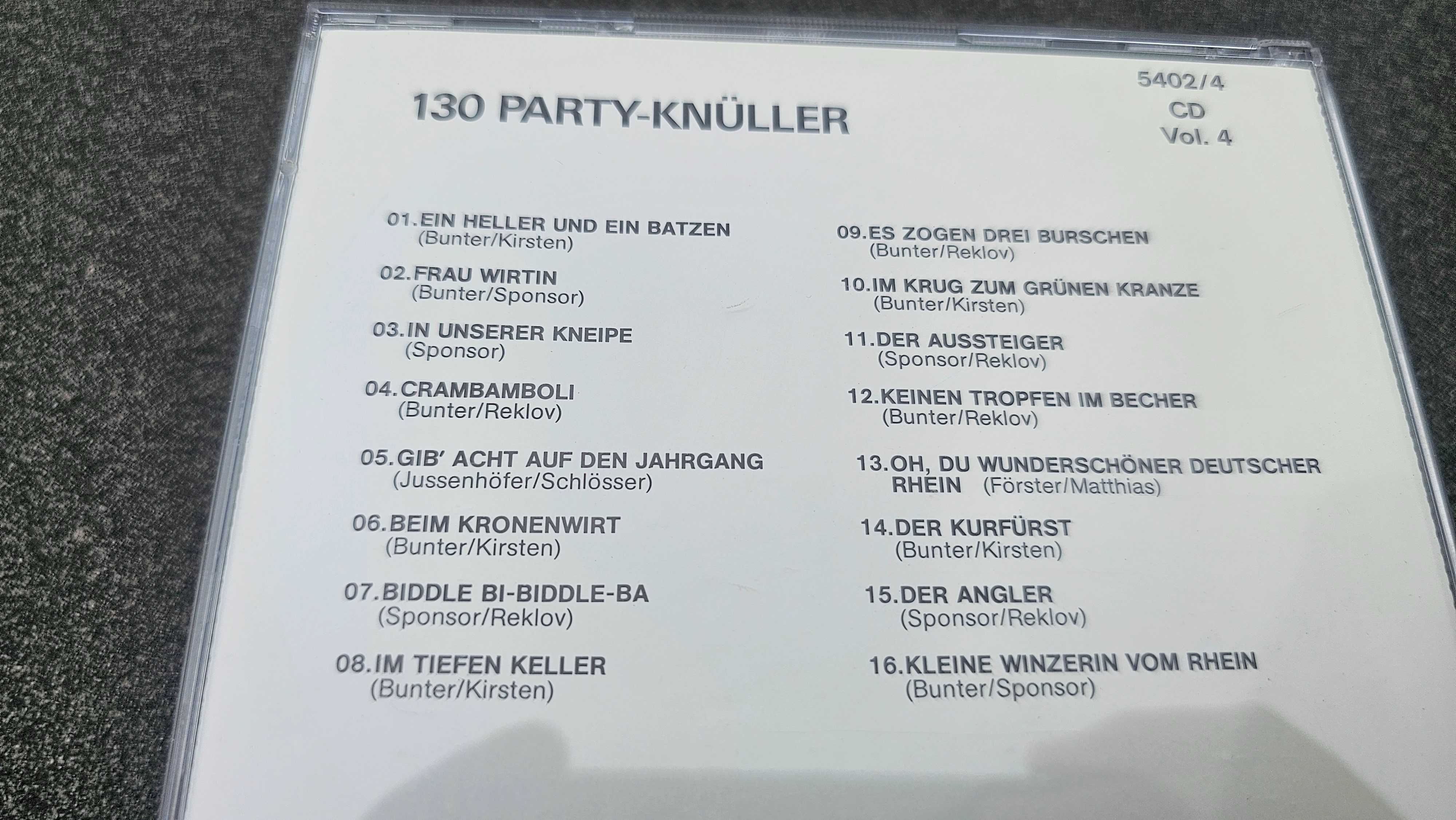 CD 130 Stimmungs Knuller 4CD składanka medley party