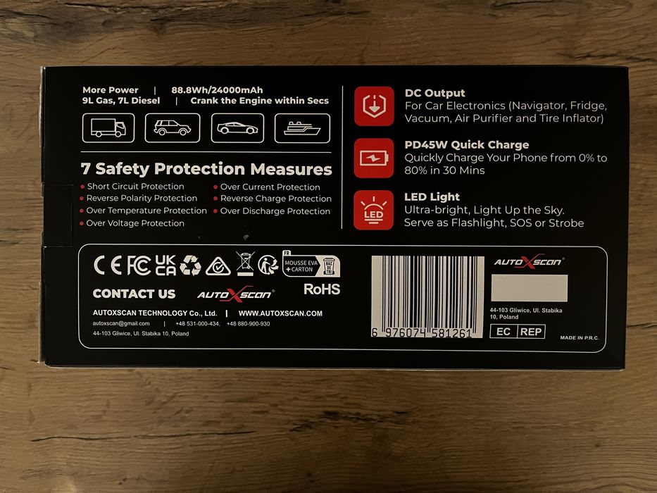 Starter akumulatorowy autoxscan js3000pro