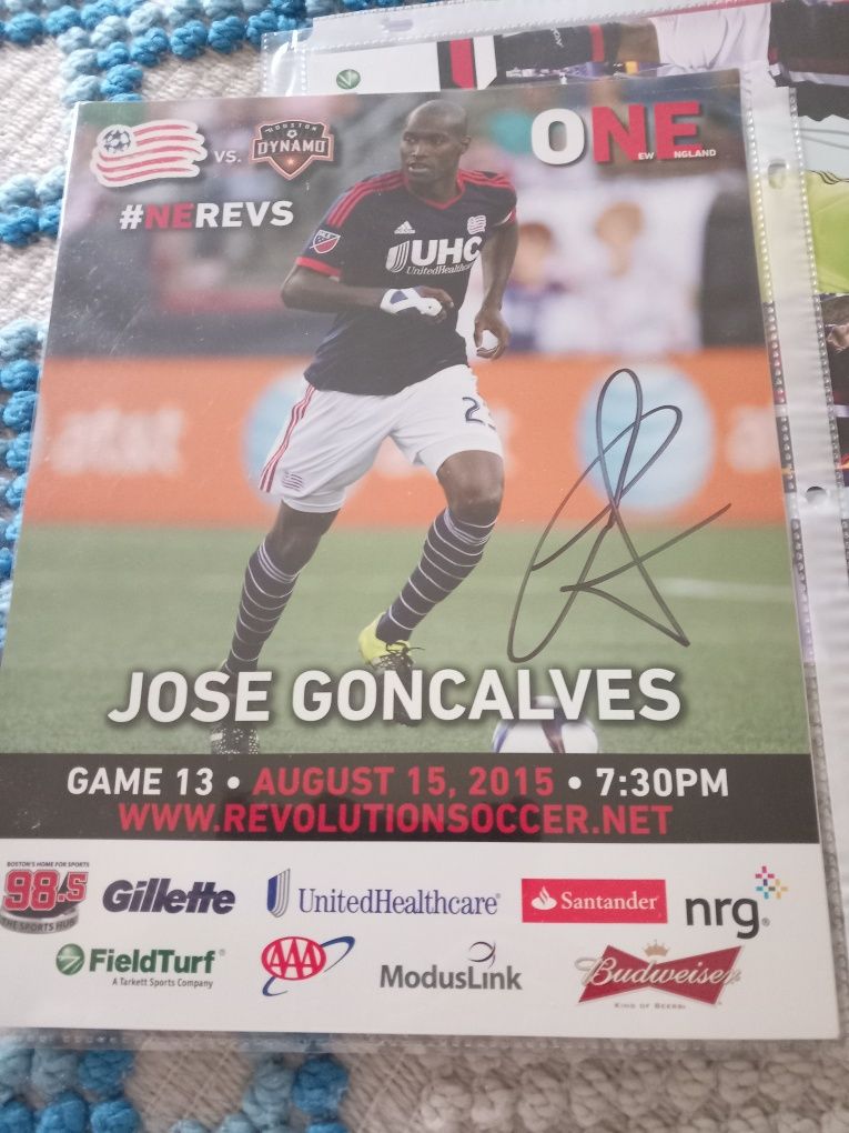New England revolution autografos