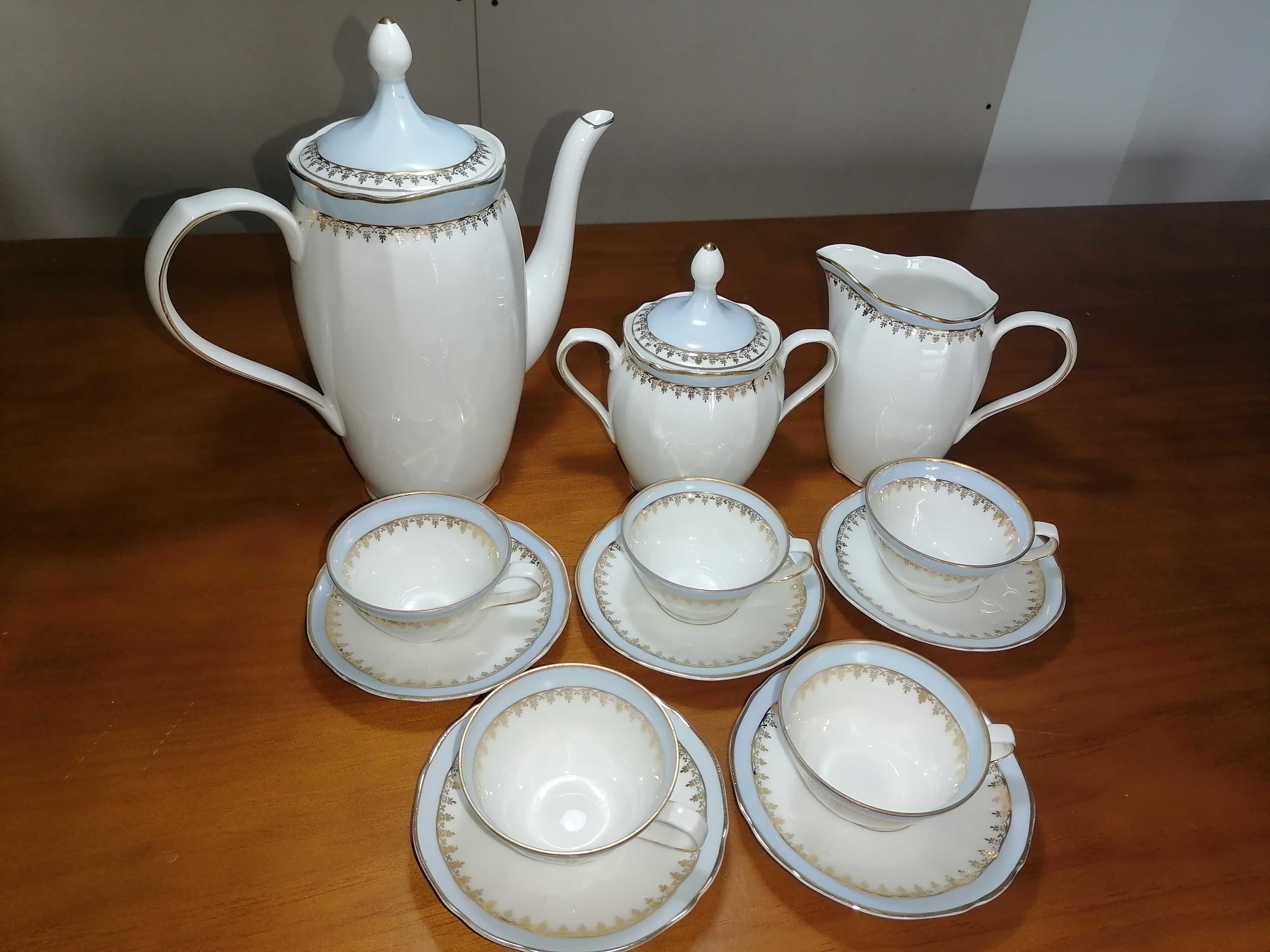 Serviço de café S.P Coimbra Portugal em Porcelana Fina