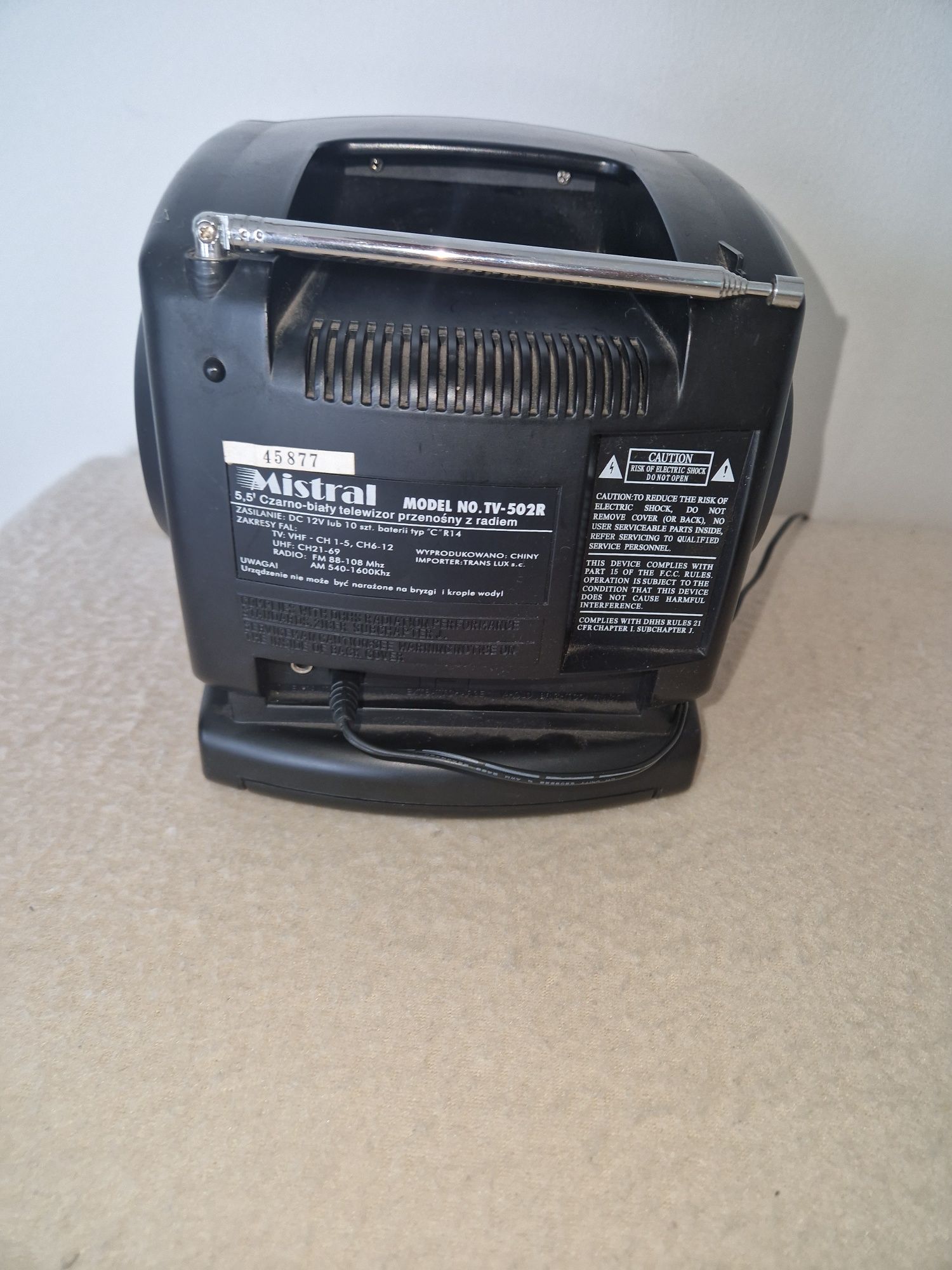 Stary mały telewizor prl Radio  5.5'