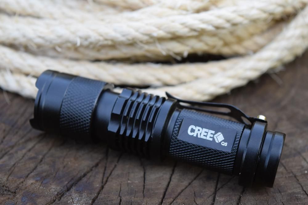 lanterna táctica led cree ultrafire Q5 potente airsoft caça