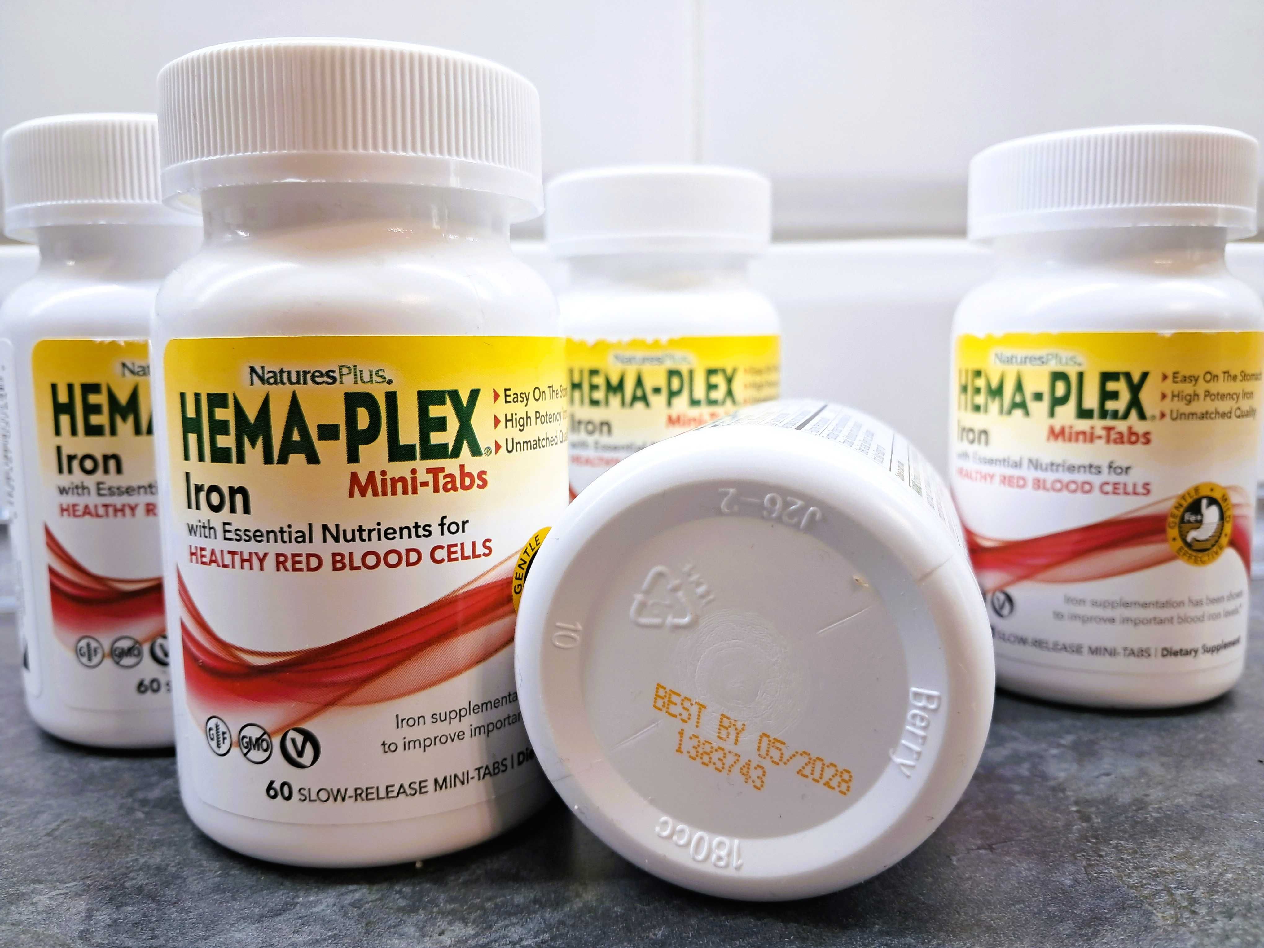 Natures Plus Hema-Plex Iron (60 мини-таб.) витамины для здоровья крови