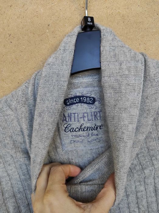 100% кашемир! фирменное теплое платье гольф свитер Франция