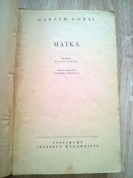 Matka - Maksym Gorki