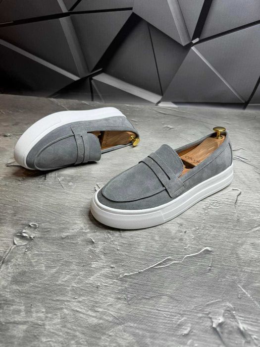 Чоловічі Туфлі Лофери (Замша та Шкіра)40-45 Без Предоплати