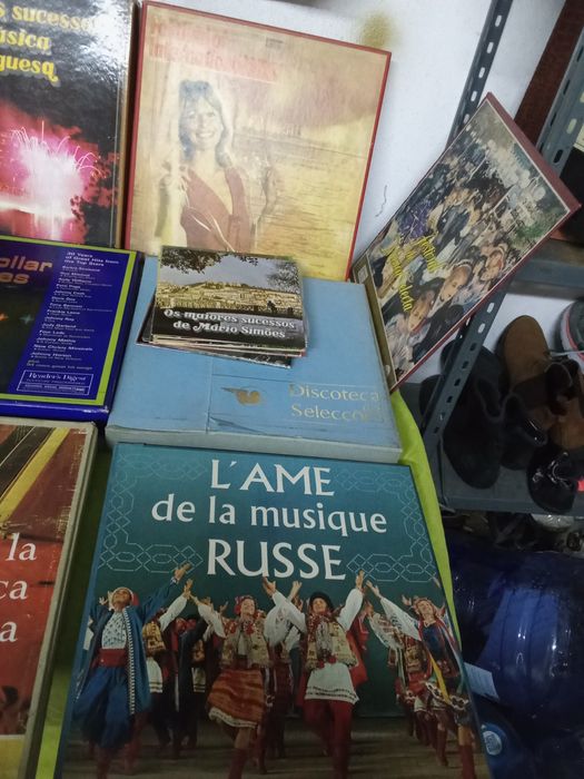 Discos vinil antigo.