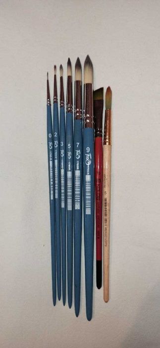 Олівці Koh-i-noor, кювети, акварель Van Gogh, Пензлики синтетика Fox