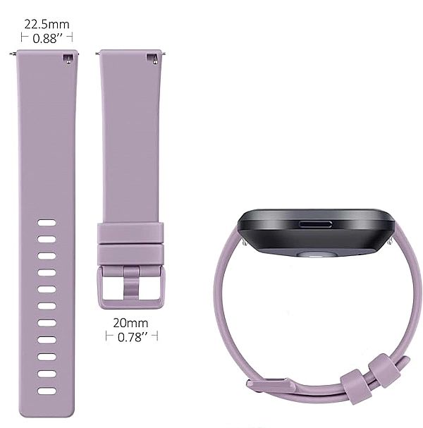Opaska / Pasek Braders do Fitbit Versa / Versa 2 / Versa Lite fioletow