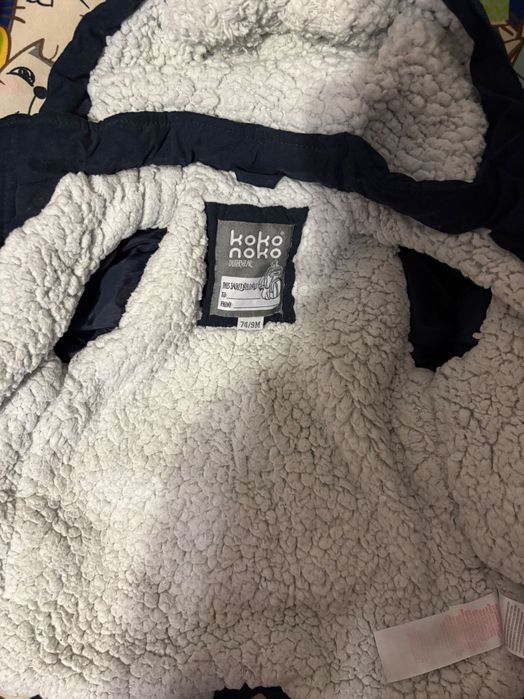 Зимова куртка дитяча 74-80 теплий чоловічок