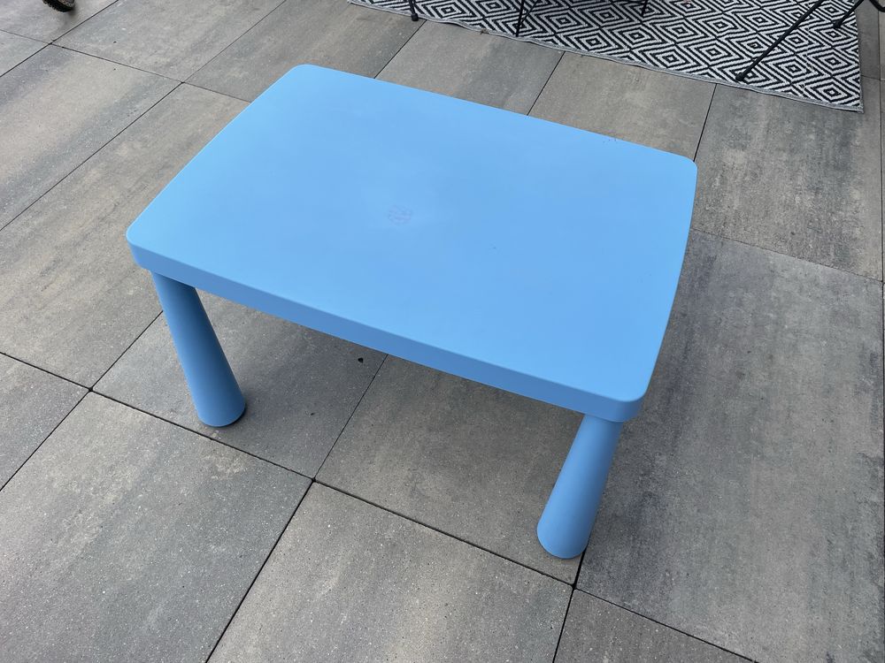 IKEA MAMMUT zestaw dla dzieci stolik stół + 2 krzesła