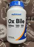 Nutricost ox bile жовч великої рогатої худоби бичача травлення желч