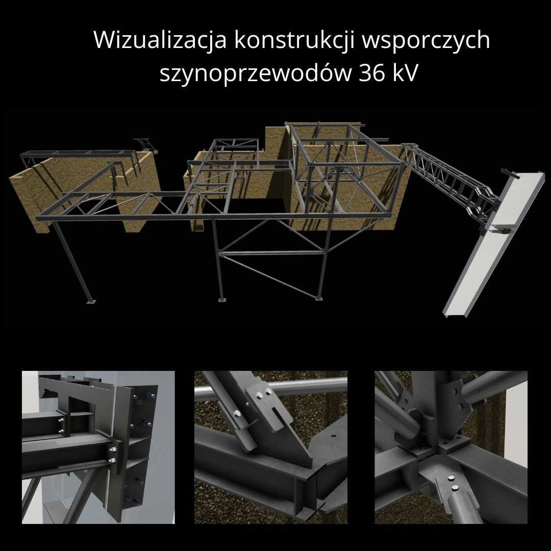 Tekla Structures - modele 3D, AutoCAD rysunki 2D, - pdf do dwg