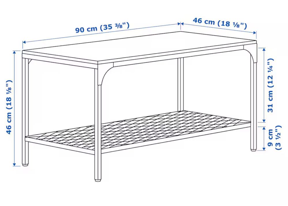 Ikea Fjallbo stolik kawowy 90x46